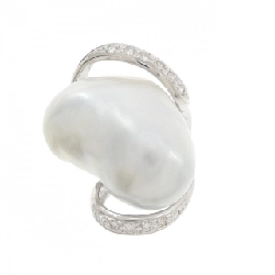 Nhẫn ngọc trai trắng PT900 668759