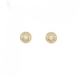 K18YG Bông tai kim cương 0.18CT - Hàng hiệu Chính hãng