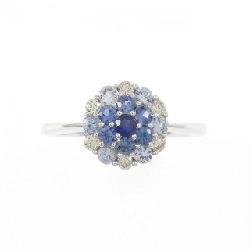 Nhẫn Sapphire Hoa K18WG - Hàng hiệu Authentic 850850