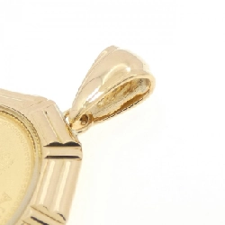 K18YG(枠) Mặt dây chuyền đồng xu - Hàng hiệu Chính hãng 870741