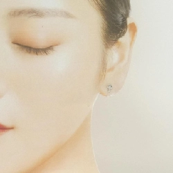 PT900 Bông tai kim cương chéo 0.12CT - Hàng hiệu Chính hãng 873220