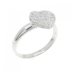 Nhẫn kim cương hình trái tim K18WG Pavé 0.25CT - Hàng hiệu Authentic