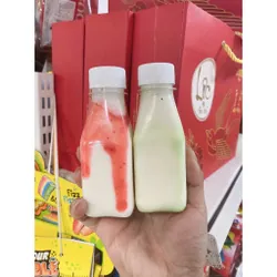 100 Chai Nhựa Vuông Vát 150ml Kèm Nắp Đen Trắng - Hàng Dầy Chất Lượng Cao 592818
