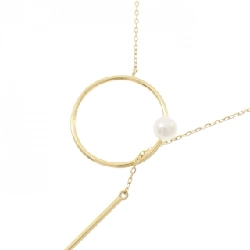 K18YG Ngọc trai nước ngọt Dây chuyền 3.8mm - Hàng hiệu Chính hãng 855721