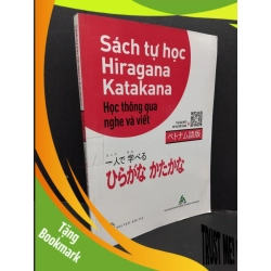 (TẶNG BOOKMARK) Sách tự học Hiragana Katakana - Học thông qua nghe và viết tiếng Nhật mới 70% ố vàng 2019 RBK1710 HỌC NGOẠI NGỮ