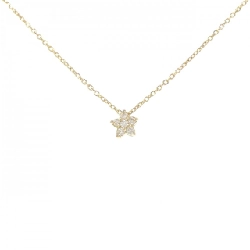 K18YG Ngôi sao Kim cương Dây chuyền 0.05CT - Hàng hiệu Chính hãng