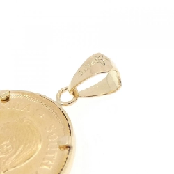 K18YG(枠) Đồng xu Mặt dây chuyền - Hàng hiệu Authentic 871384