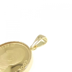 K18YG(枠) Đồng xu Mặt dây chuyền - Hàng hiệu Chính hãng 864210