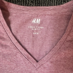 Áo thun nam H&M màu ruốc size M