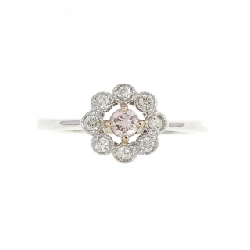 Nhẫn kim cương hồng PT900/K18PG 0.08CT 670361