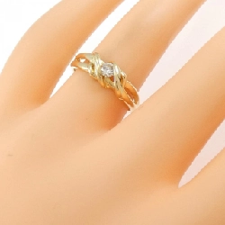 Nhẫn kim cương K18YG 0.17CT 670065