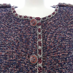 Áo khoác không cổ CHANEL 633318