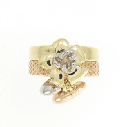 Nhẫn hoa trái tim ba màu 750 671232