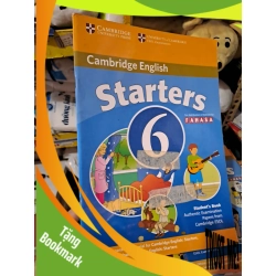 (TẶNG BOOKMARK) Cambridge English Starters 6 mới 90% RBK0808 HỌC NGOẠI NGỮ