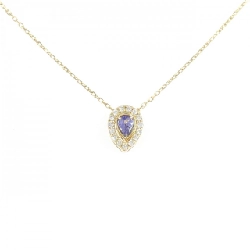 K18YG 2WAY Đá Tanzanite Dây Chuyền - Hàng hiệu Chính hãng