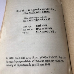 BÁC SĨ GIẢI ĐÁP VỀ CHUYỆN ẤY (sách dịch) - 190 TRANG, NXB: 1998 295058