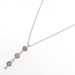 K18WG Dây chuyền kim cương 2.22CT - Hàng hiệu Chính hãng 858097