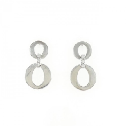 K18WG Bông tai kim cương 0.04CT - Hàng hiệu Chính hãng