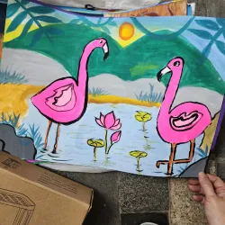 Combo 25 bức tranh vẽ acrylic về phong cảnh 799924