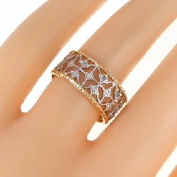 Nhẫn kim cương K18YG/PT900 0.16CT 670249