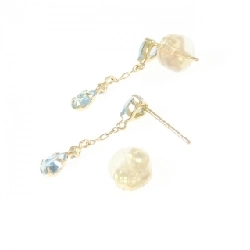 K18YG Blue Topaz Bông tai - Hàng hiệu Chính hãng 868996