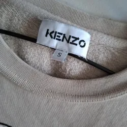 Áo nỉ nữ thêu hình đầu hổ Kenzo màu be size S chính hãng 719292