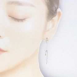 Bông tai kim cương hình mặt trăng và ngôi sao K18WG/K18YG 0.10CT - Hàng hiệu Chính hãng 867204