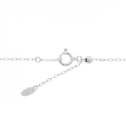 K18WG Dây chuyền hình trái tim với kim cương hồng 0.06CT - Hàng hiệu Chính hãng 866757