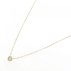 K18YG Solitaire Diamond Necklace 0.210CT - Hàng hiệu Authentic 859687