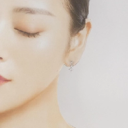 K18WG Bông tai kim cương 0.18CT - Hàng hiệu Chính hãng 868891