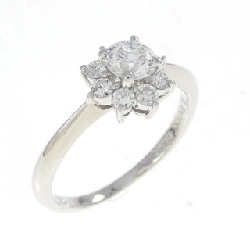 Nhẫn kim cương hoa PT900 0.347CT E VVS2 Tốt - Hàng hiệu Chính hãng