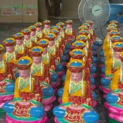 GIEO DUYÊN TƯỢNG ĐỊA TẠNG NGỒI 30CM ĐẤT NUNG MỚI 100% 932221