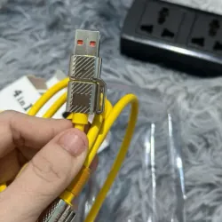 cáp Sạc Nhanh 4 Đầu Chất Liệu Silicon, Đa Năng 240W, Đầu Sạc Bọc Thép Siêu Bền 1009723