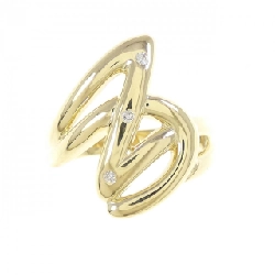 Nhẫn kim cương K18YG 0.03CT 671800