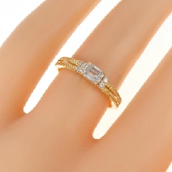 Nhẫn kim cương K18YG 0.373CT 672618