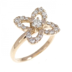 Nhẫn kim cương hoa K18PG 0.30CT - Hàng hiệu Authentic