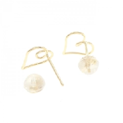 K18YG Bông tai hình trái tim - Hàng hiệu Chính hãng 872642