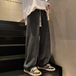 Quần jean lưng chun unisex nam nữ 300561