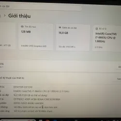 Laptop Dell Inspiron 15 5000 Core i7 16GB RAM màu bạc 1033122