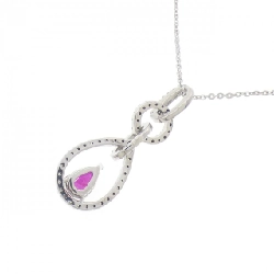 K18WG Dây chuyền Ruby 0.48CT - Hàng hiệu Chính hãng 856769