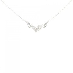 K10WG Dây chuyền kim cương hình trái tim - Hàng hiệu Authentic