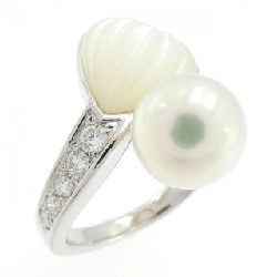 Nhẫn đá màu K18WG