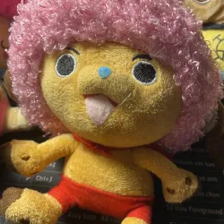 Gấu bông 2hand chopper tóc hồng 20cm