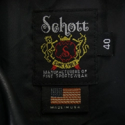 Áo khoác da SCHOTT - Hàng hiệu Authentic 884785
