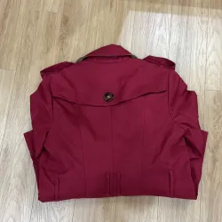 Áo khoác kaki màu đỏ mận dáng trendcoat 784385