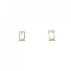 K18PG Bông tai kim cương 0.20CT - Hàng hiệu Chính hãng