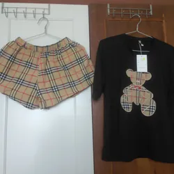 Set bộ đùi áo thun bé gái <47 ký