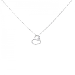 K10WG Dây chuyền kim cương hình trái tim 0.03CT - Hàng hiệu Chính hãng