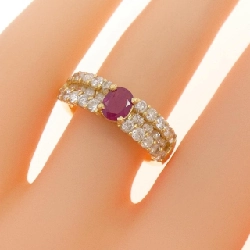Nhẫn ruby K18YG 0.39CT - Hàng hiệu chính hãng 853479