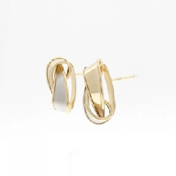 K18YG/PT900 Bông tai - Hàng hiệu Authentic 867372